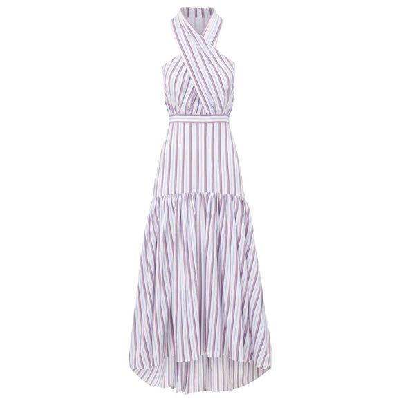 Veronica Beard Dresses & Skirts - Veronica Beard Radley Dress High-Low With Drop Waist in Off-White Multi NWT